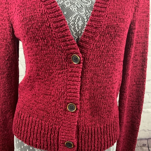 Ralph Lauren Red knitted cardigan Size small - Picture 4 of 7
